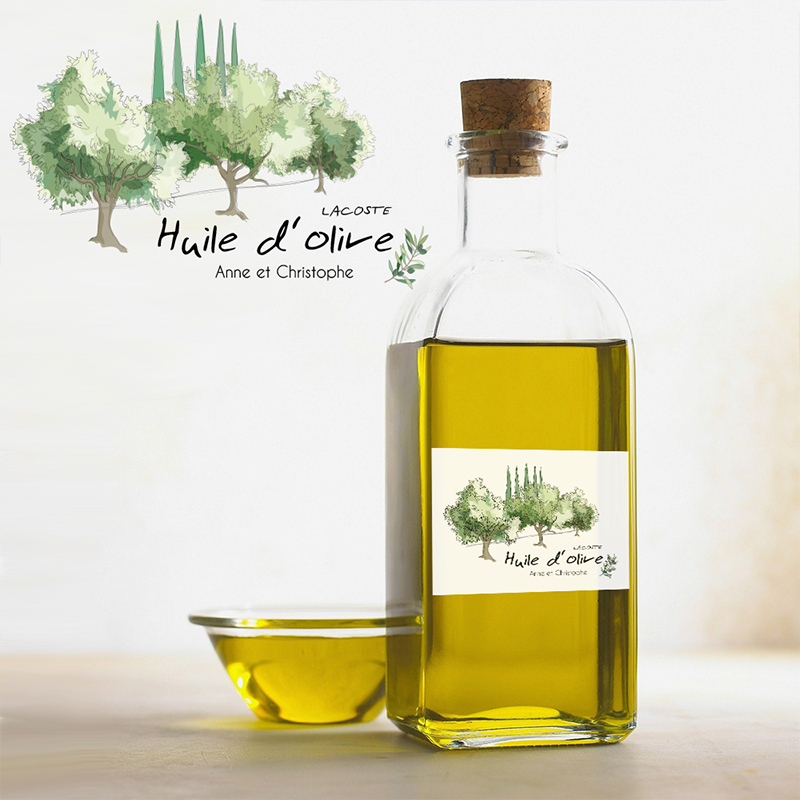 étiduette huile d'olive