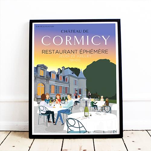 Affiche Restaurant éphémère Château de Cormicy
